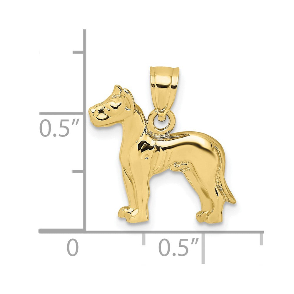 Gold Polished Dog Pendants