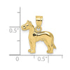 10K 2-D Great Dane Dog Charm