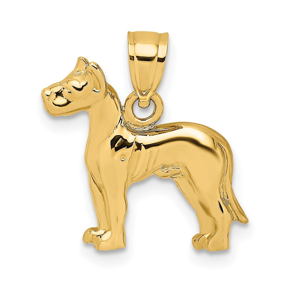 Gold Polished Dog Pendants