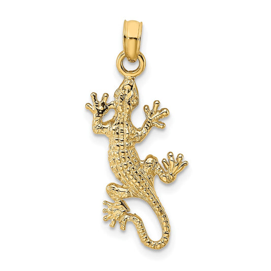 Gold Polished Reptile Pendants