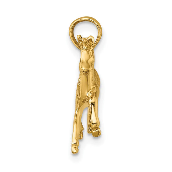 Gold Polished Horse Pendants