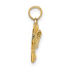 Gold Polished Hummingbird Pendants