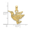 Gold Polished Hummingbird Pendants