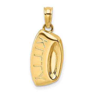 Gold Polished Cat Pendants