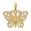 Gold Polished Butterfly PendantsK