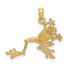 Gold Polished Reptile Pendants