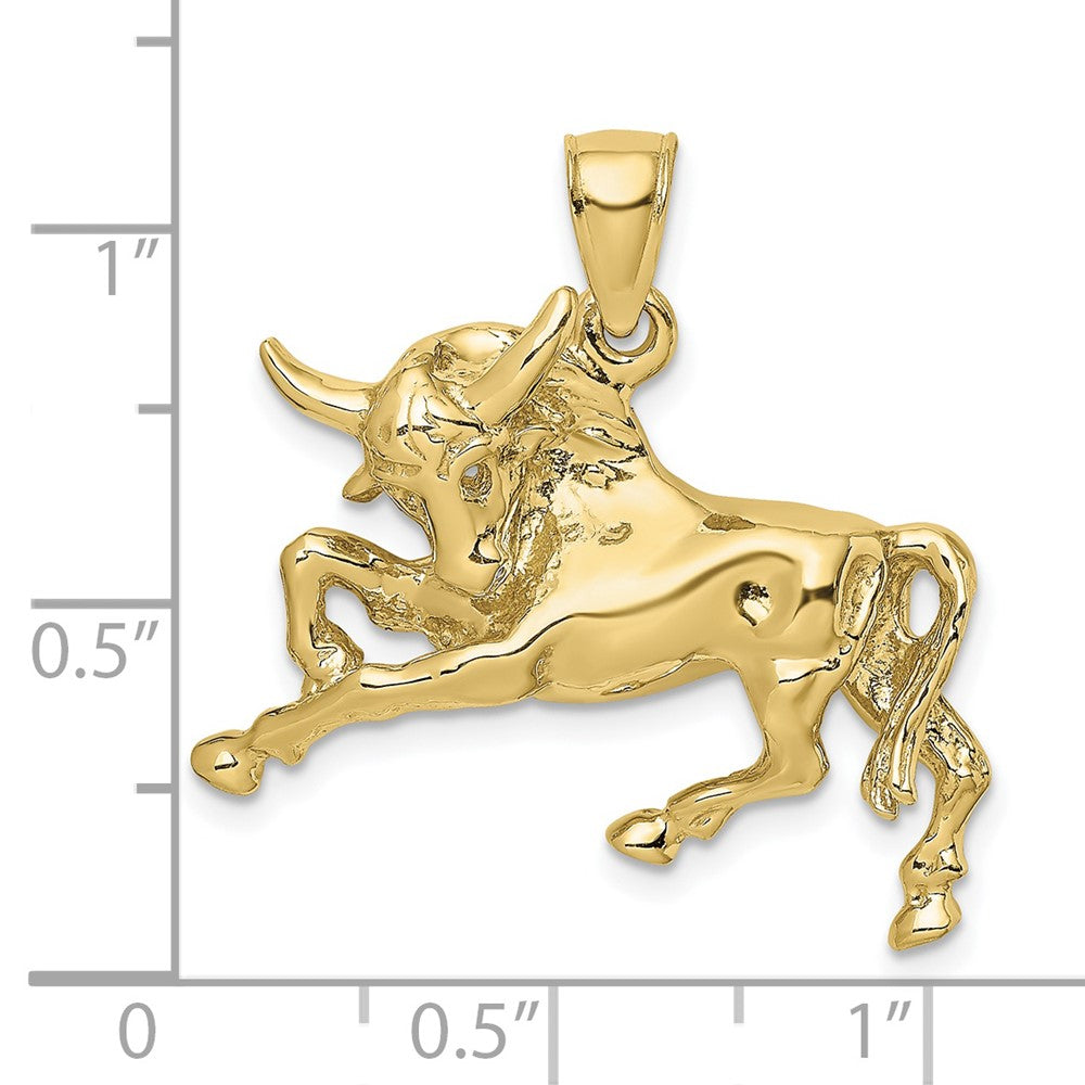 Gold Polished Bull Pendants