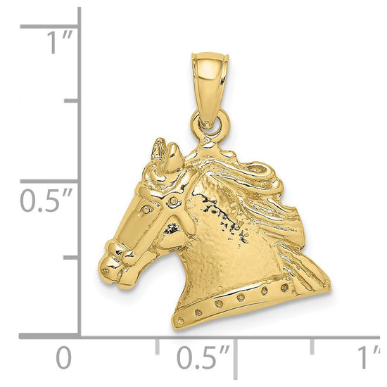 Gold Polished Horse Pendants