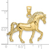 Gold Polished Horse Pendants