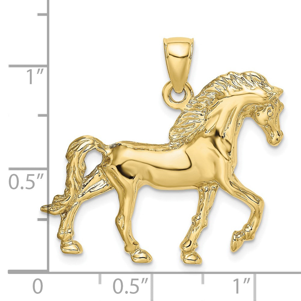 Gold Polished Horse Pendants