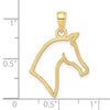 Gold Polished Horse Pendants