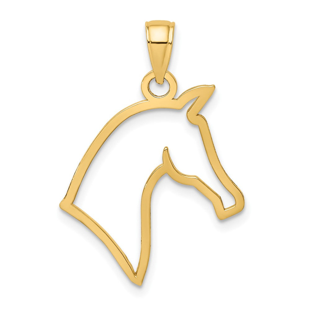Gold Polished Horse Pendants