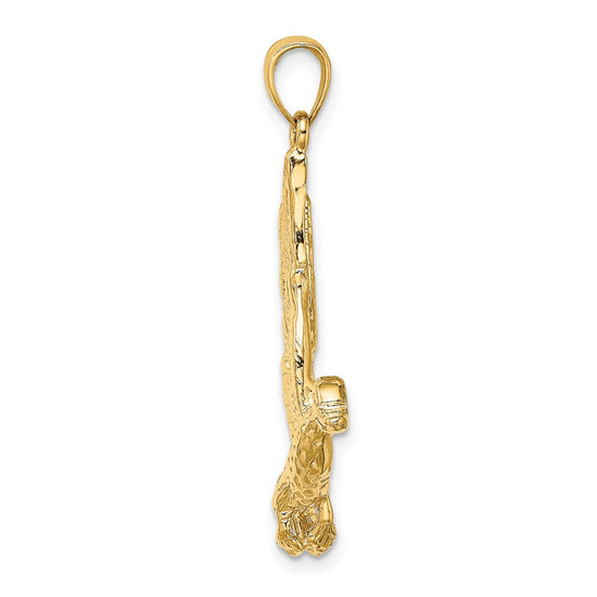 Gold Polished Bird Pendants