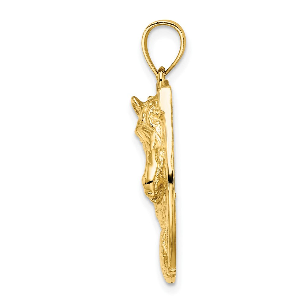 Gold Polished Horse Pendants