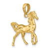 Gold Polished Horse Pendants
