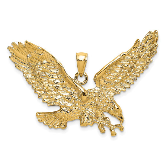 Gold Polished Eagle Pendants