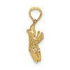 Gold Polished Reptile Pendants
