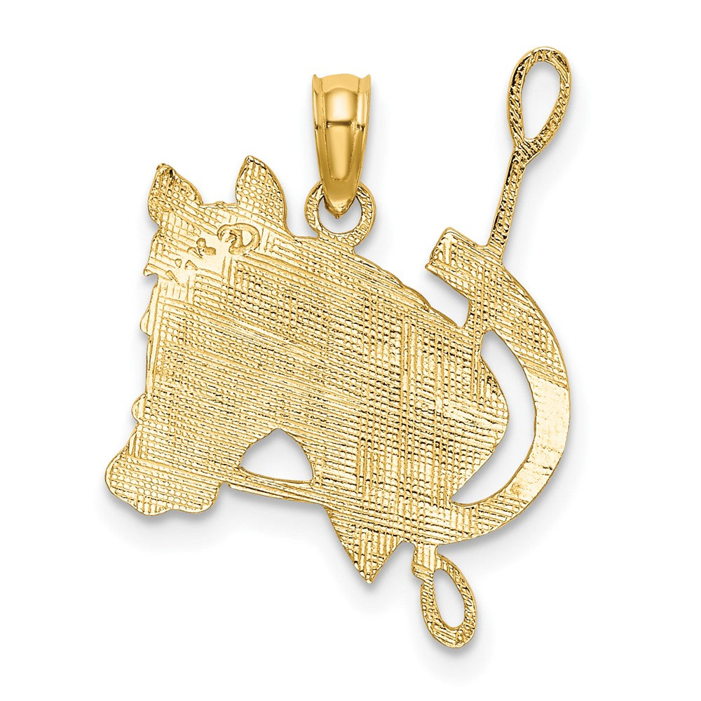 Gold Polished Horse Pendants