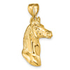 Gold Polished Horse Pendants