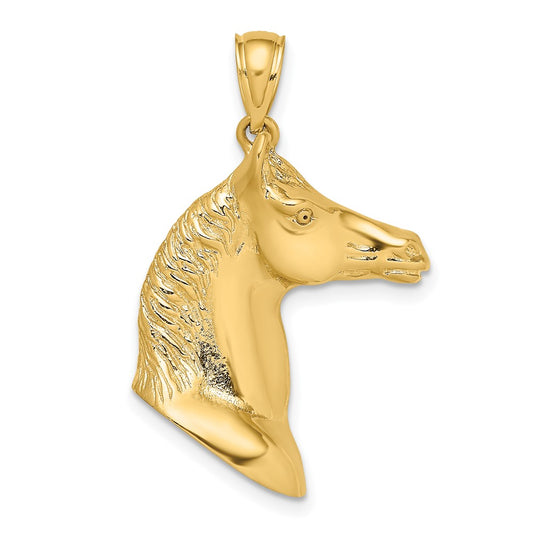 Gold Polished Horse Pendants