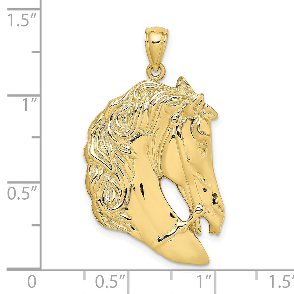 Gold Polished Horse Pendants