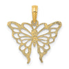 Gold Polished Butterfly Pendants