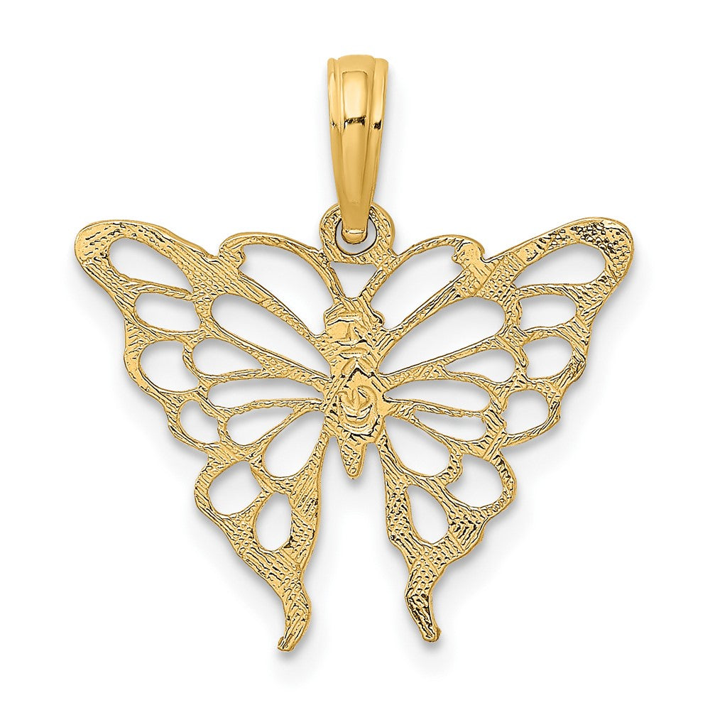 Gold Polished Butterfly Pendants