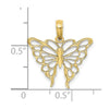 Gold Polished Butterfly Pendants