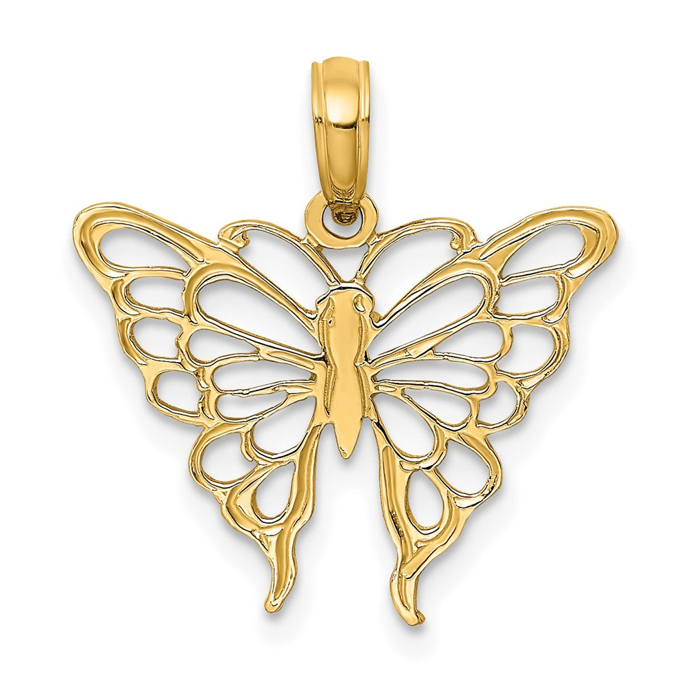 Gold Polished Butterfly Pendants