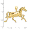 Gold Polished Horse Pendants