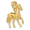Gold Polished Horse Pendants