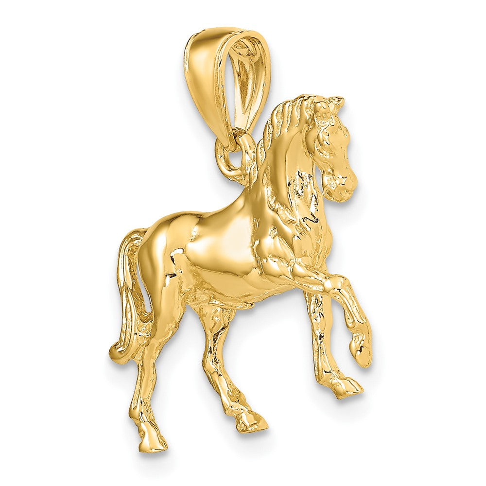 Gold Polished Horse Pendants