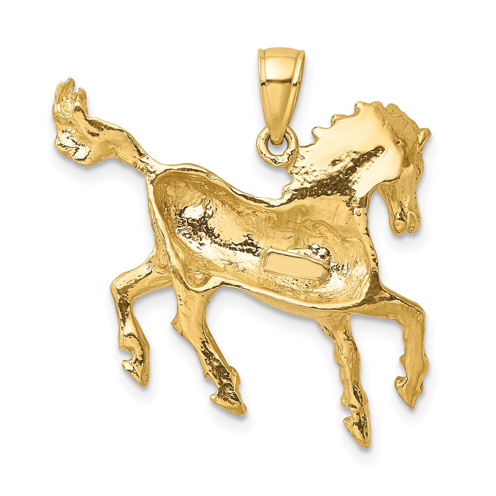 Gold Polished Horse Pendants
