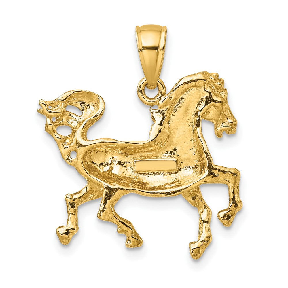 Gold Polished Horse Pendants