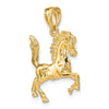 Gold Polished Horse Pendants