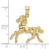 Gold Polished Horse Pendants