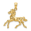 Gold Polished Horse Pendants