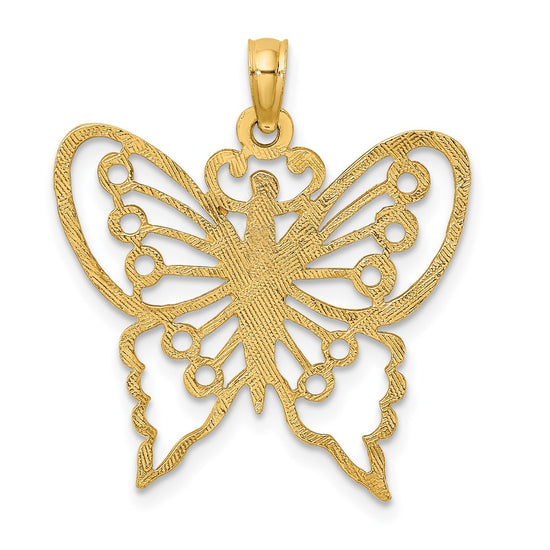 Gold Polished Butterfly Pendants