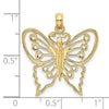 Gold Polished Butterfly Pendants
