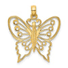 Gold Polished Butterfly Pendants