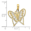 Gold Polished Butterfly Pendants