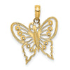 Gold Polished Butterfly Pendants