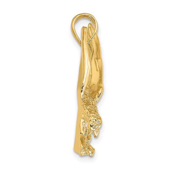 Gold Polished Eagle Pendants