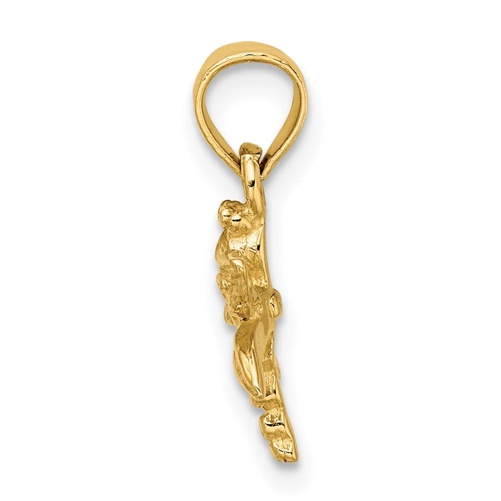 Gold Polished Dragonfly Pendants