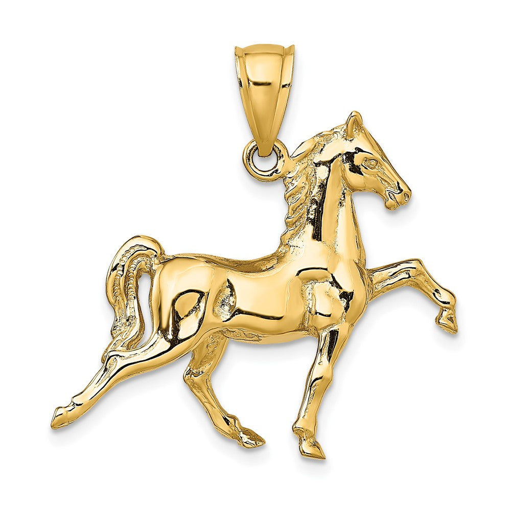 Gold Polished Horse Pendants