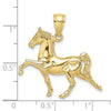 Gold Polished Horse Pendants