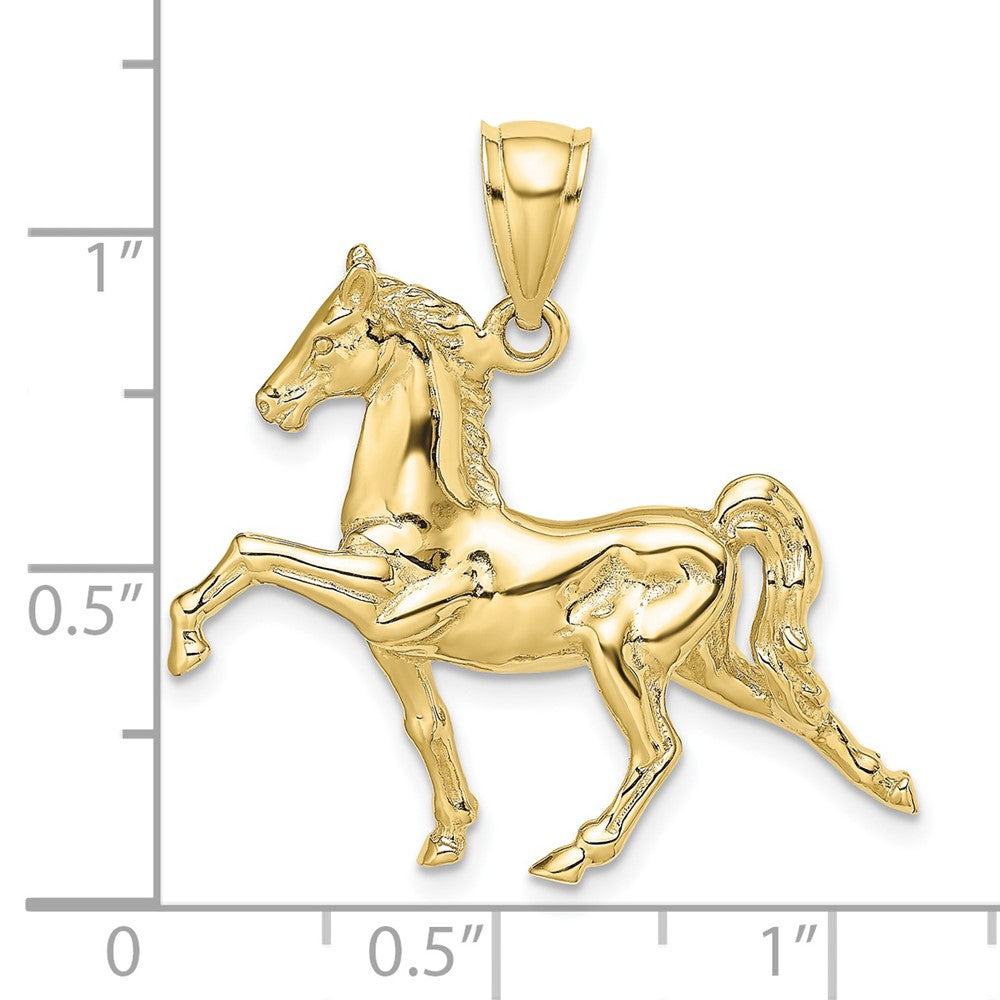 Gold Polished Horse Pendants