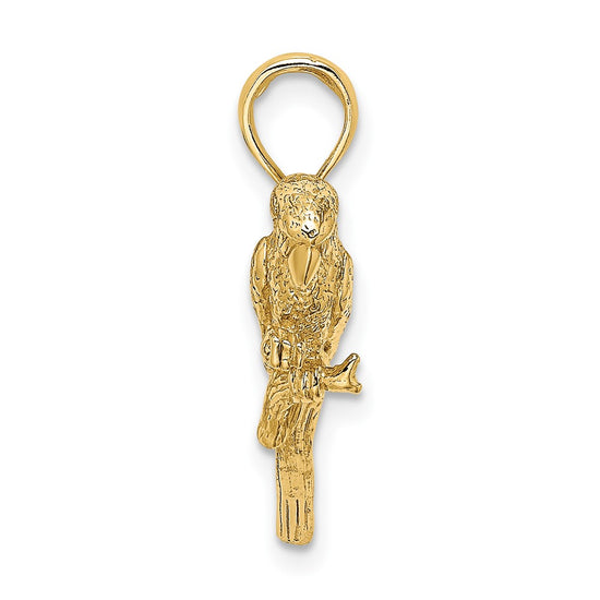 Gold Polished Bird Pendants
