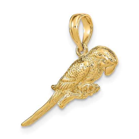Gold Polished Bird Pendants
