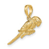 Gold Polished Bird Pendants